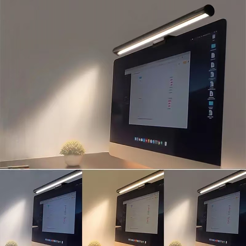 Desk Setup Gaming And Work - Lampe de bureau suspendue avec moniteur