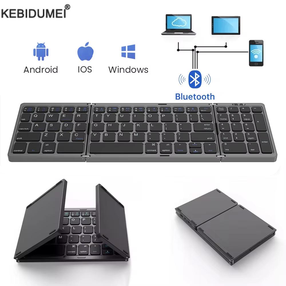 Desk Setup Ipad - Clavier Bluetooth sans fil pliable, clavier