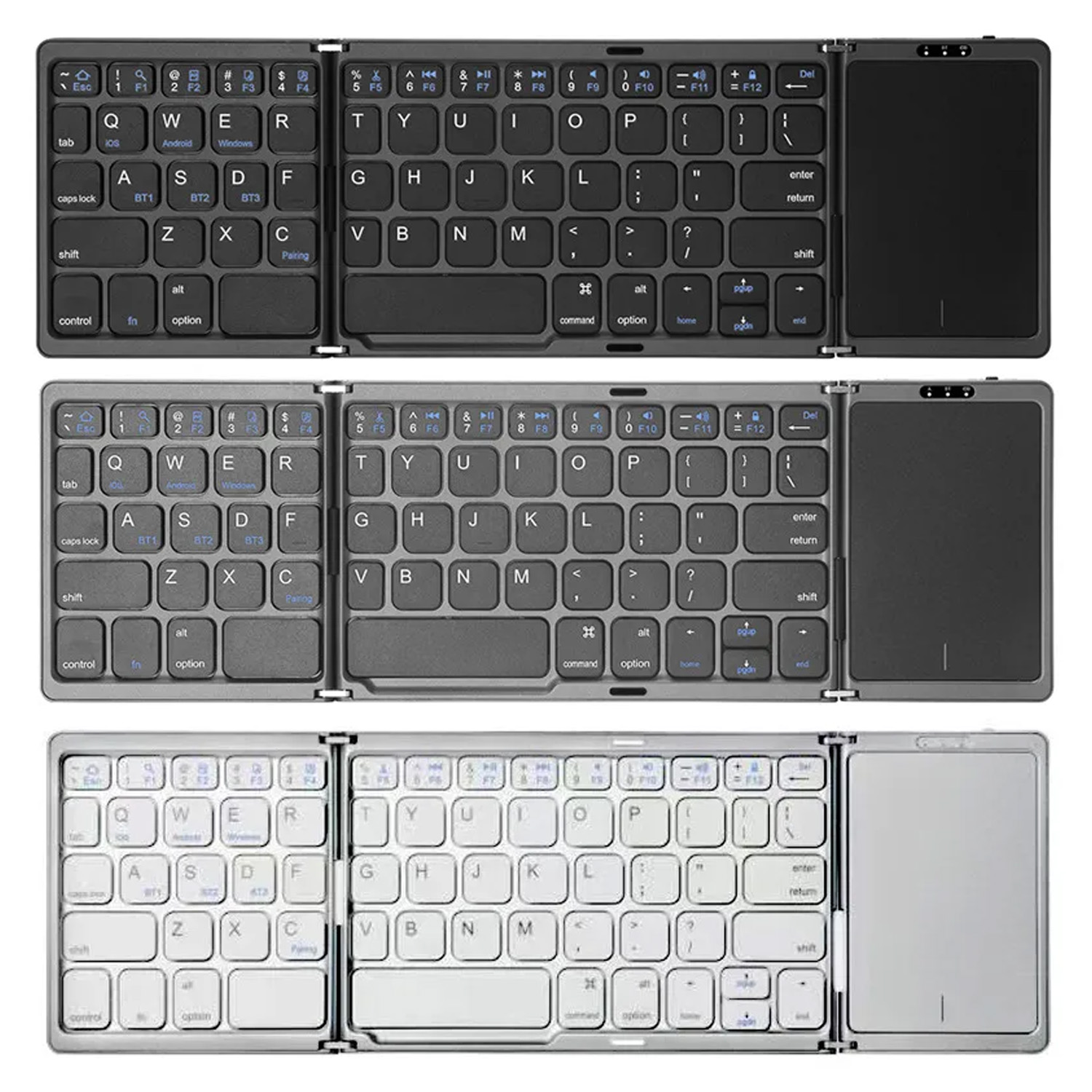 Desk Setup Ipad - Clavier Bluetooth pliable en 3 parties