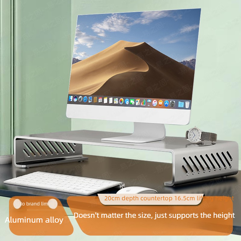 Desk Setup Monitor And Laptop - Support de moniteur d'ordinateur, organisateur de