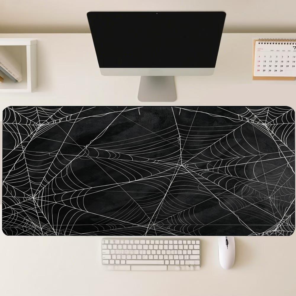 Desk Setup Gaming And Work - Grand tapis de souris antidérapant en