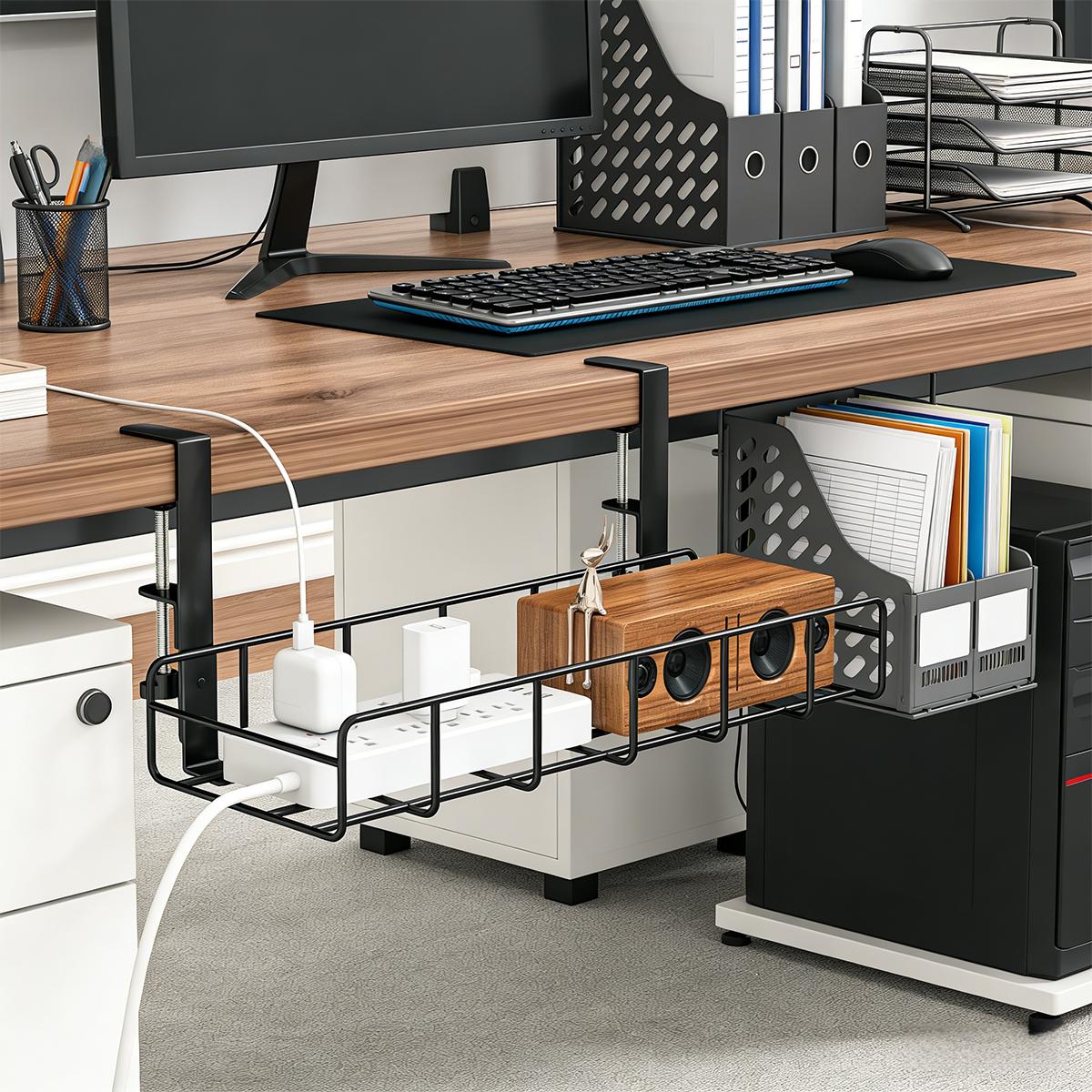 Organisateur de câbles sous le - Desk Setup No Computer avis et prix