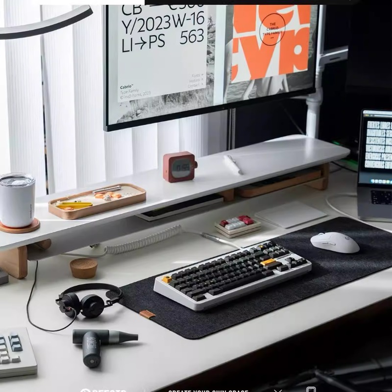Support de moniteur moderne, é - Desk Setup Monitor And Laptop avis et prix