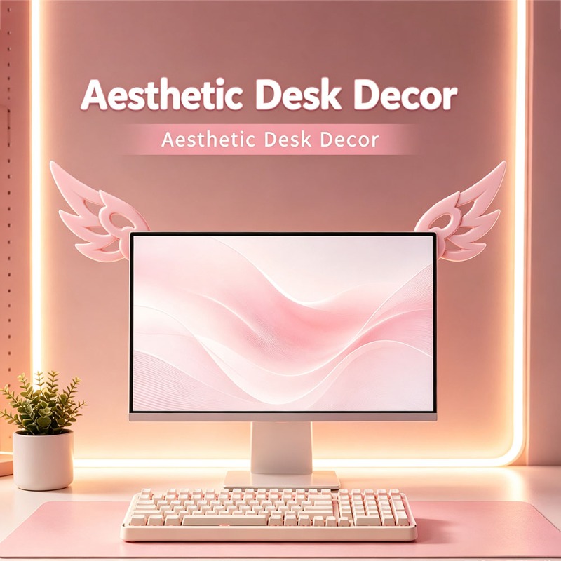 Décoration d'écran d'ordinateu - Desk Setup No Computer avis et prix