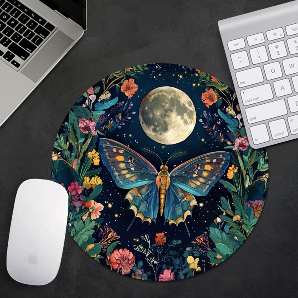 Tapis de souris rond en caoutc - Desk Setup With Plants avis et prix