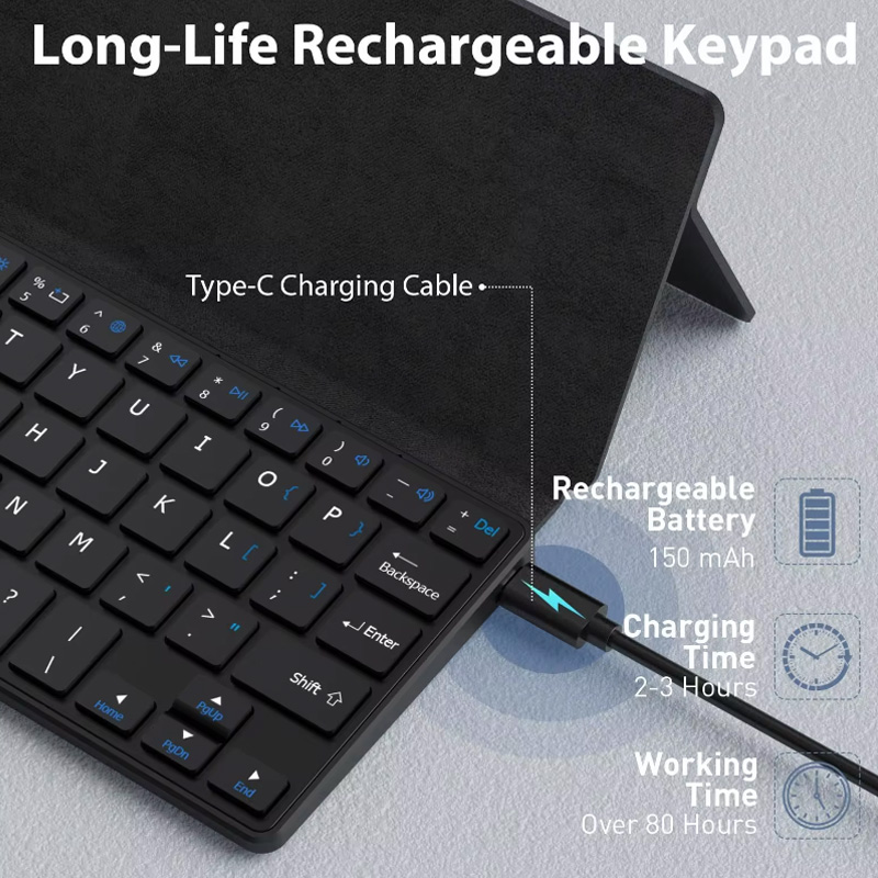 Mini clavier Bluetooth pliable - Desk Setup Ipad avis et prix