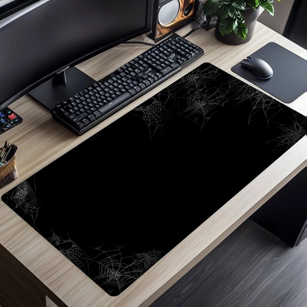 Tapis de souris XXL noir et bl - Desk Setup Laptop And Pc avis et prix
