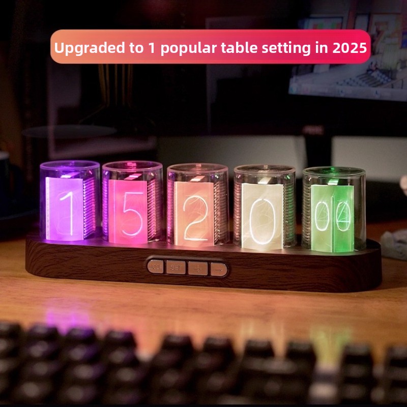 Horloge numérique à tubes Nixi - Desk Setup Youtube avis et prix