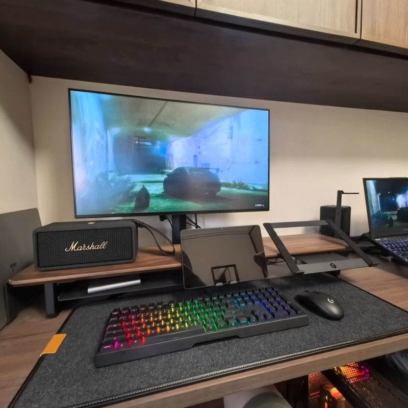 Support de moniteur modulaire, - Desk Setup Monitor And Laptop avis et prix