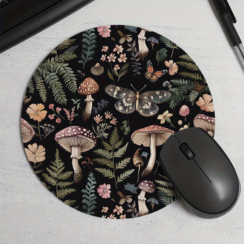 Tapis de souris rond en caoutc - Desk Setup With Plants avis et prix
