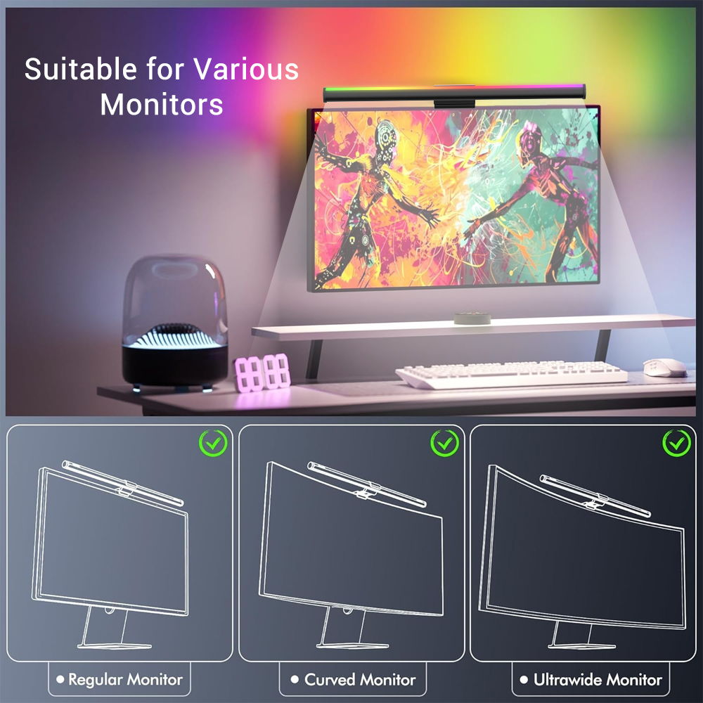 Barre lumineuse Wi-Fi pour mon - Setup Desk Monitor avis et prix
