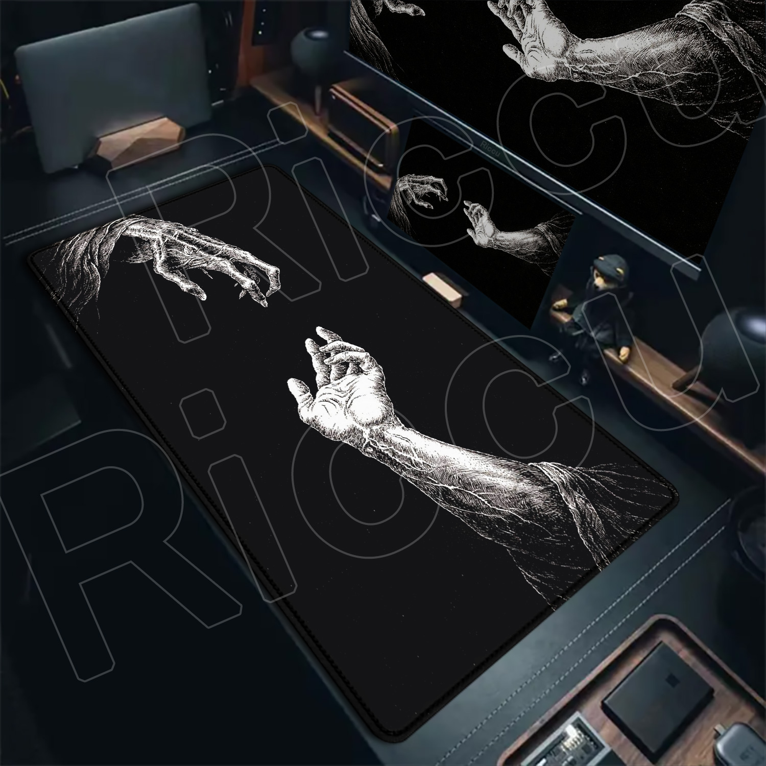 Grand tapis de souris gothique - Desk Setup Laptop And Pc avis et prix