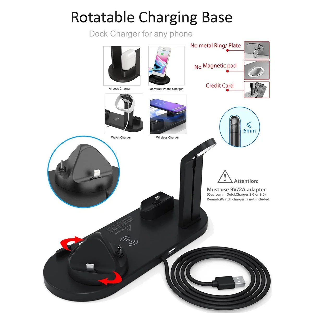 Support de chargeur sans fil 7 - Desk Setup Apple avis et prix