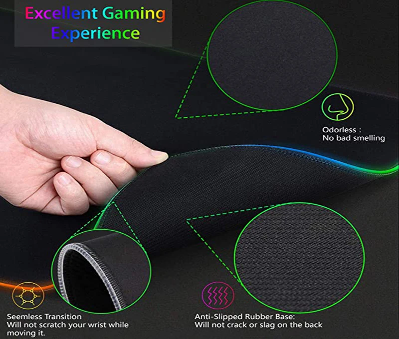 Tapis de souris XXL HD RGB noi - Desk Setup Laptop And Pc avis et prix