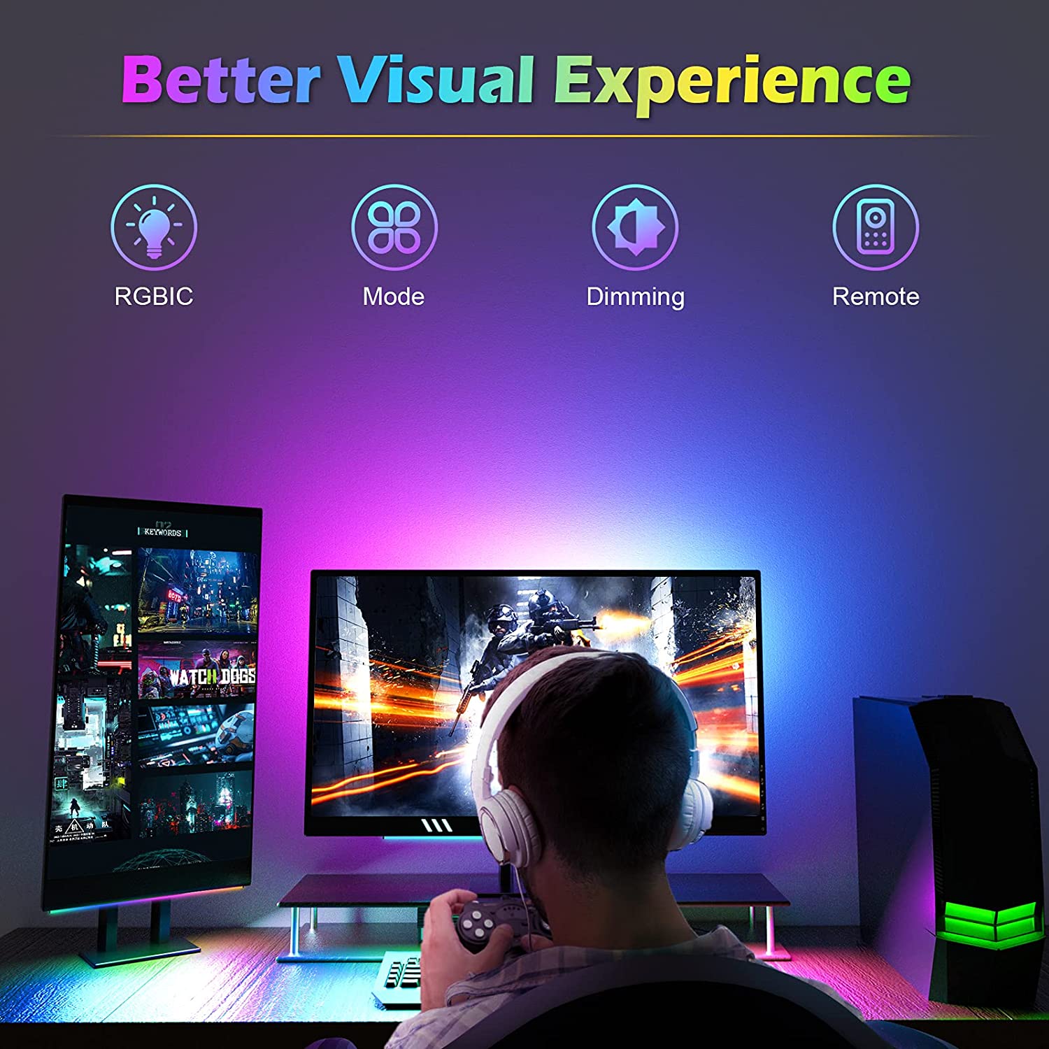 Barre lumineuse RGB Dreamcolor - Setup Desk Monitor avis et prix